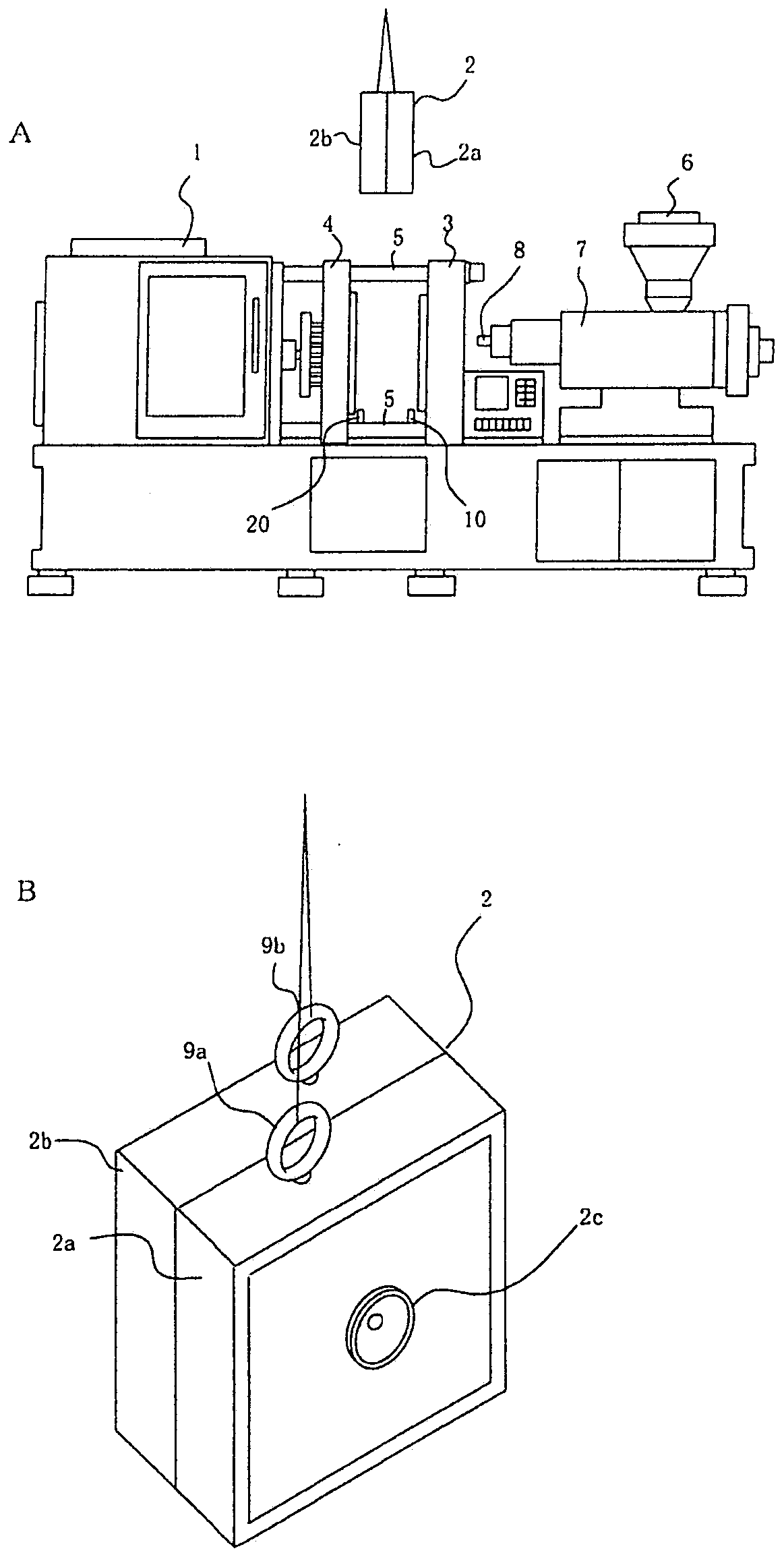 Auxiliary device for mounting mold and mold mounting method using same