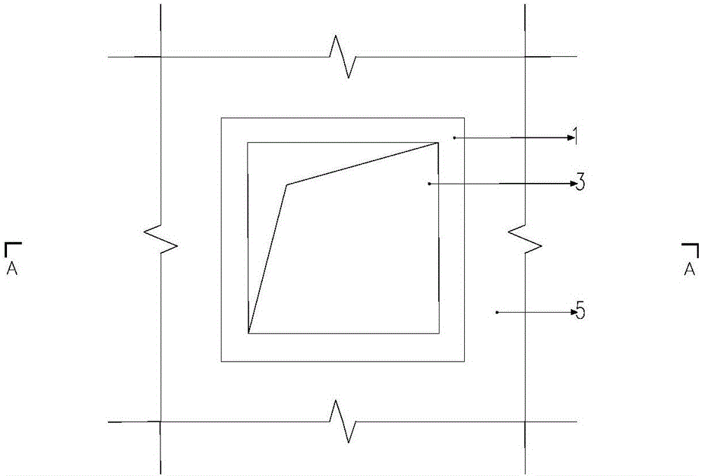 Structure for controlling seepage in roof skylight construction and construction method