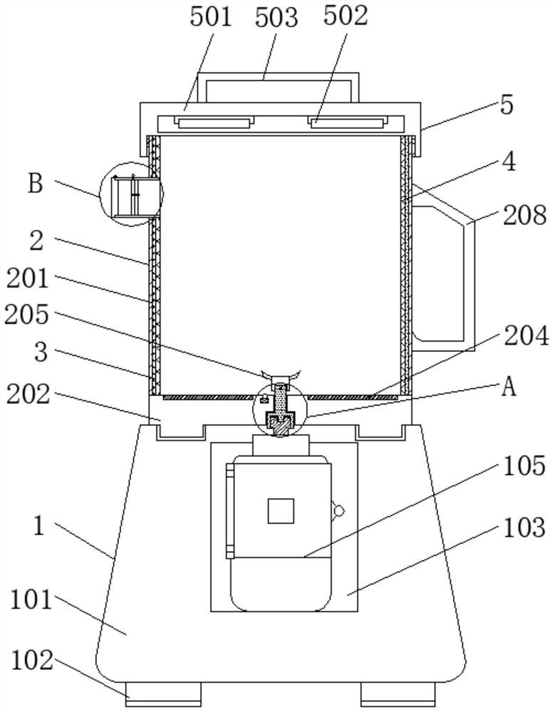 Juicer with heating device