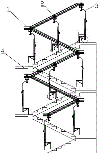 Household corridor suspender seat elevator