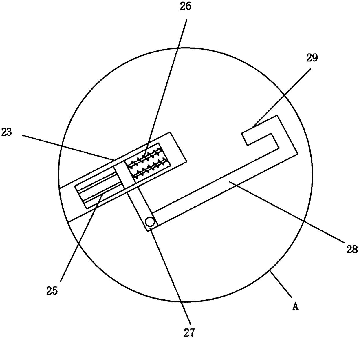 Movable blockage-preventive domestic sewage treatment device