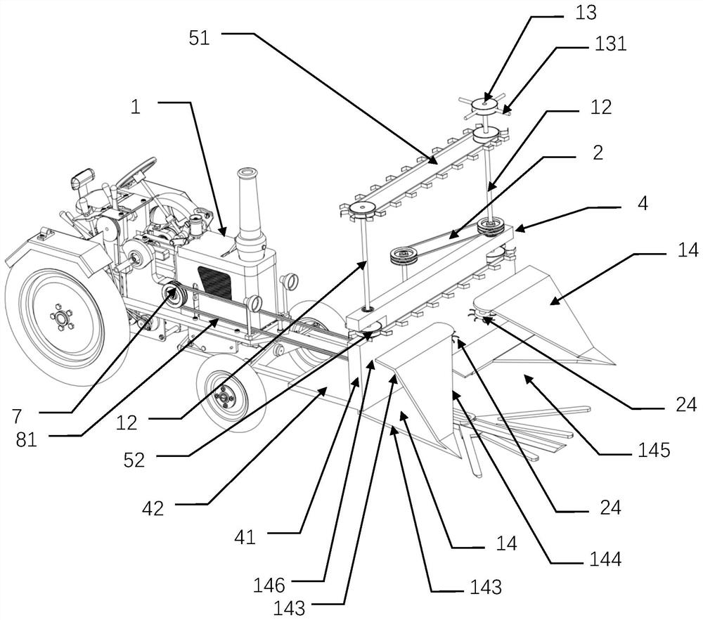 Sugarcane root cutting and laying mechanism and small sugarcane cutting and laying machine