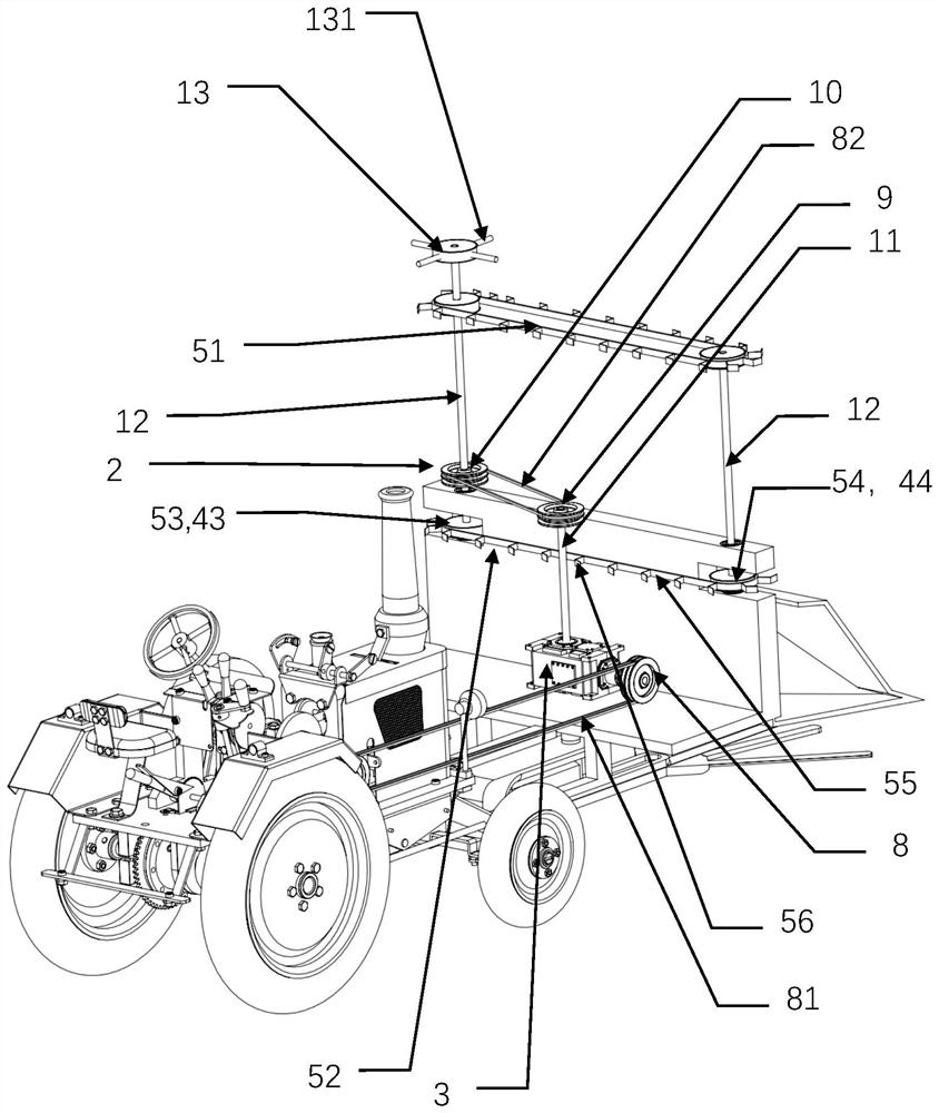 Sugarcane root cutting and laying mechanism and small sugarcane cutting and laying machine