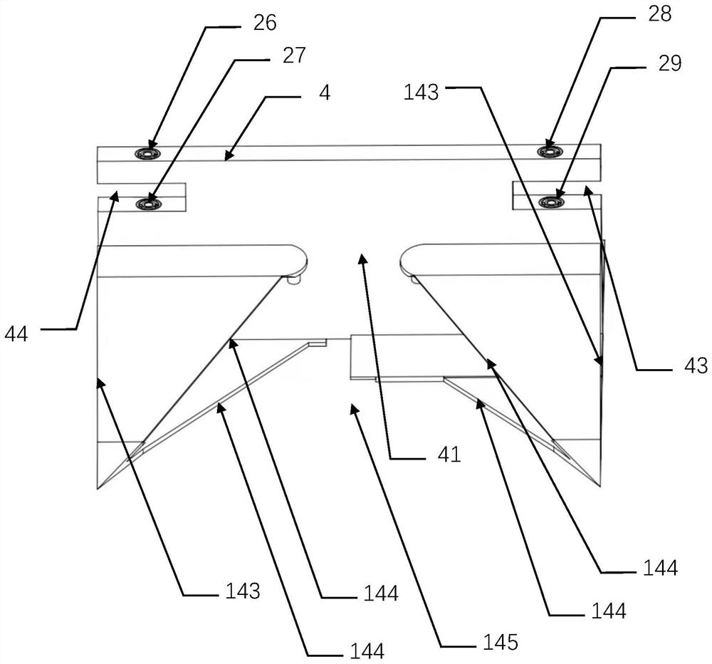 Sugarcane root cutting and laying mechanism and small sugarcane cutting and laying machine