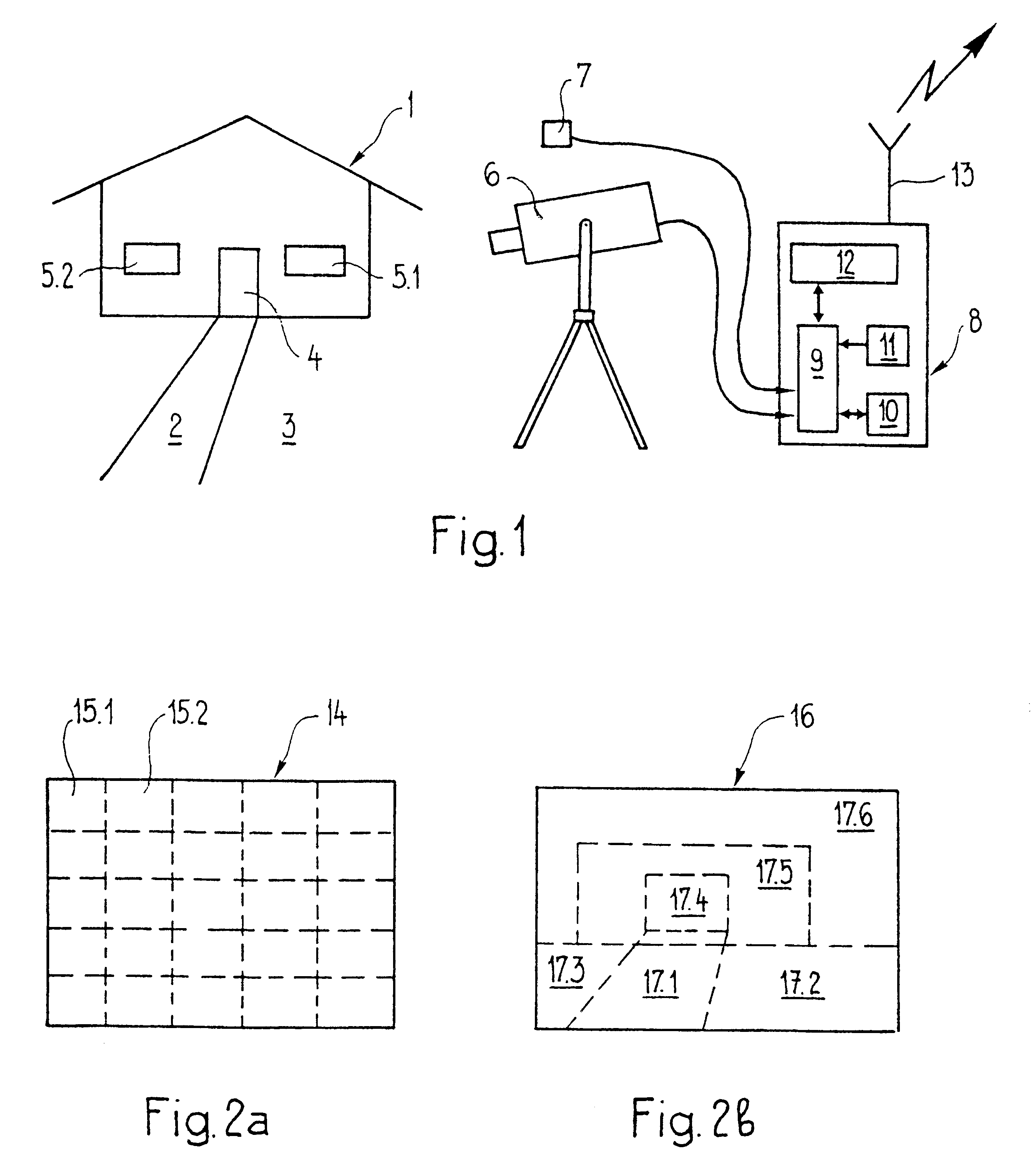 Method and apparatus for surveying a predetermined surveillance area