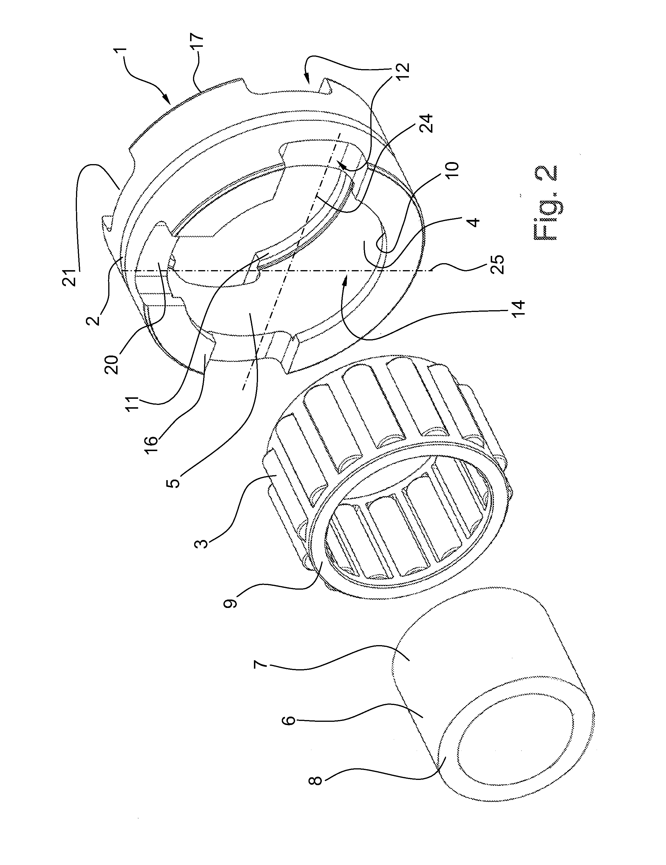 Radial roller bearing, in particular for the roller bearing mounting of shafts in internal combustion engines