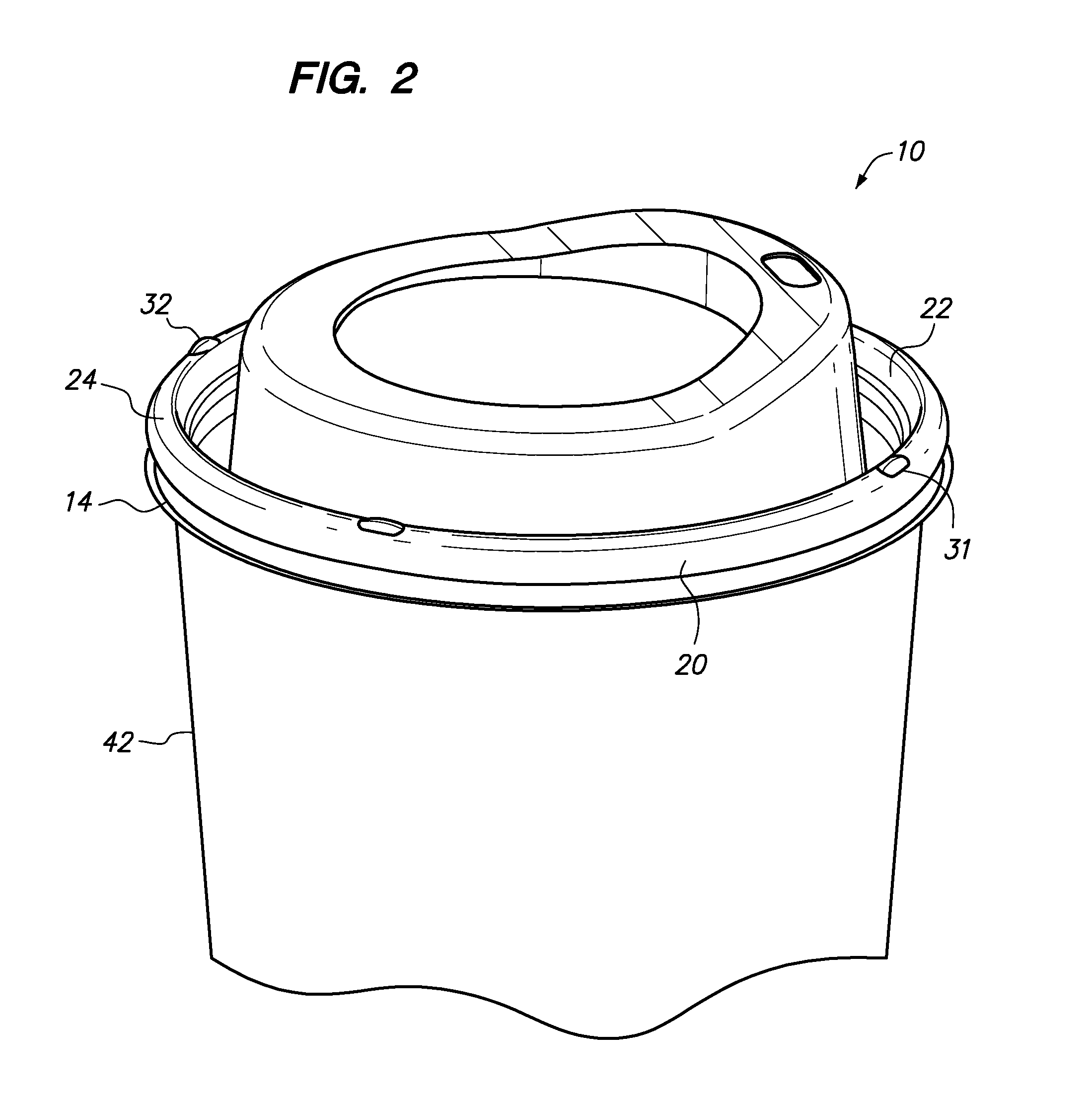 Closure lid with identifying means