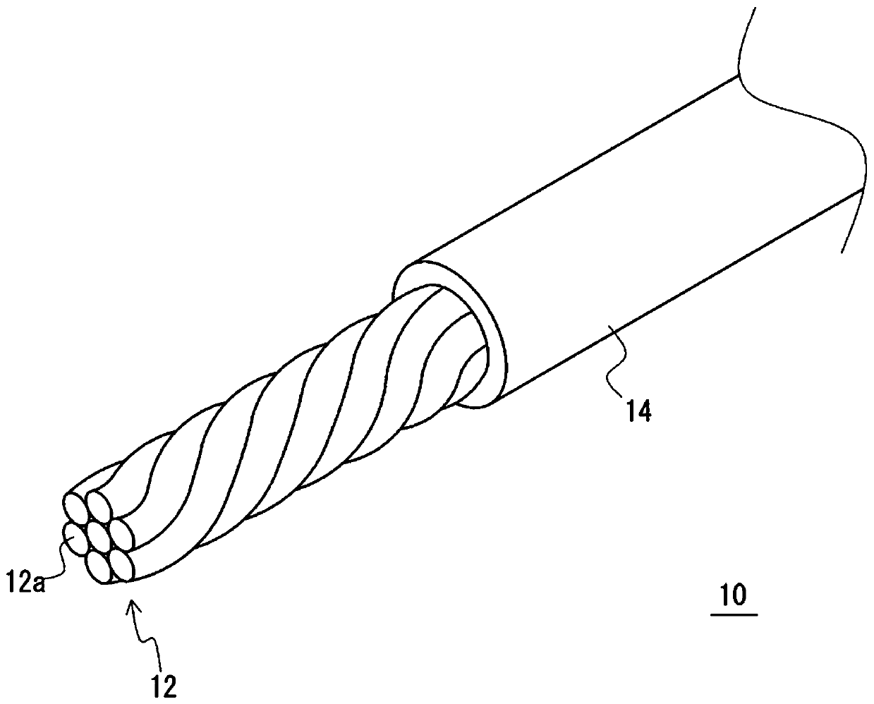 Insulated wire, and wire harness