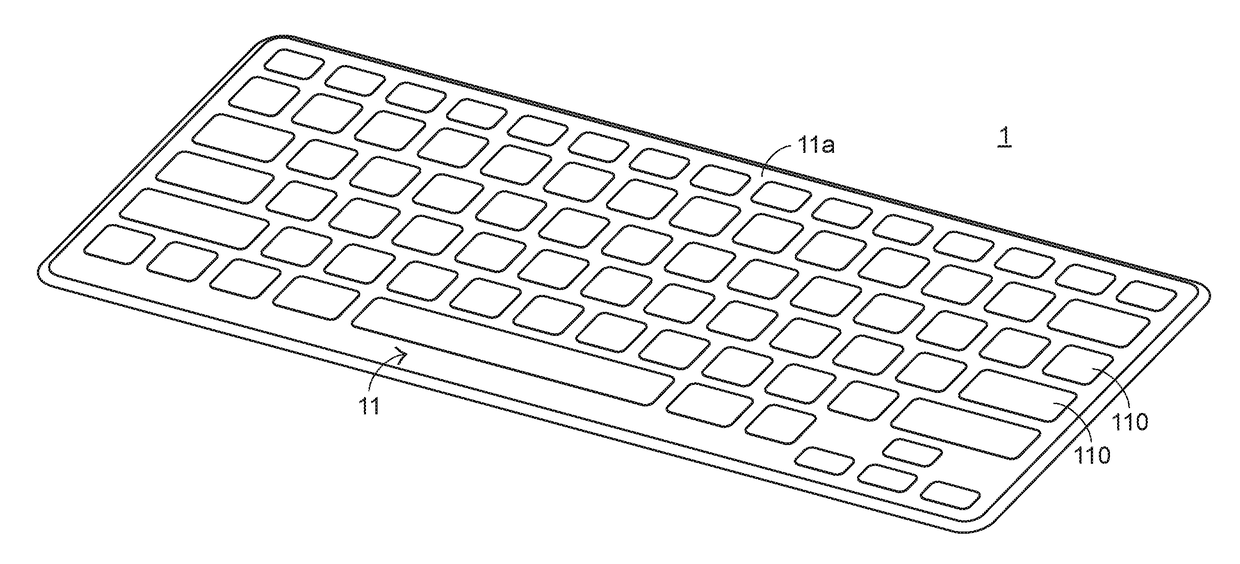 Slim-type keyboard