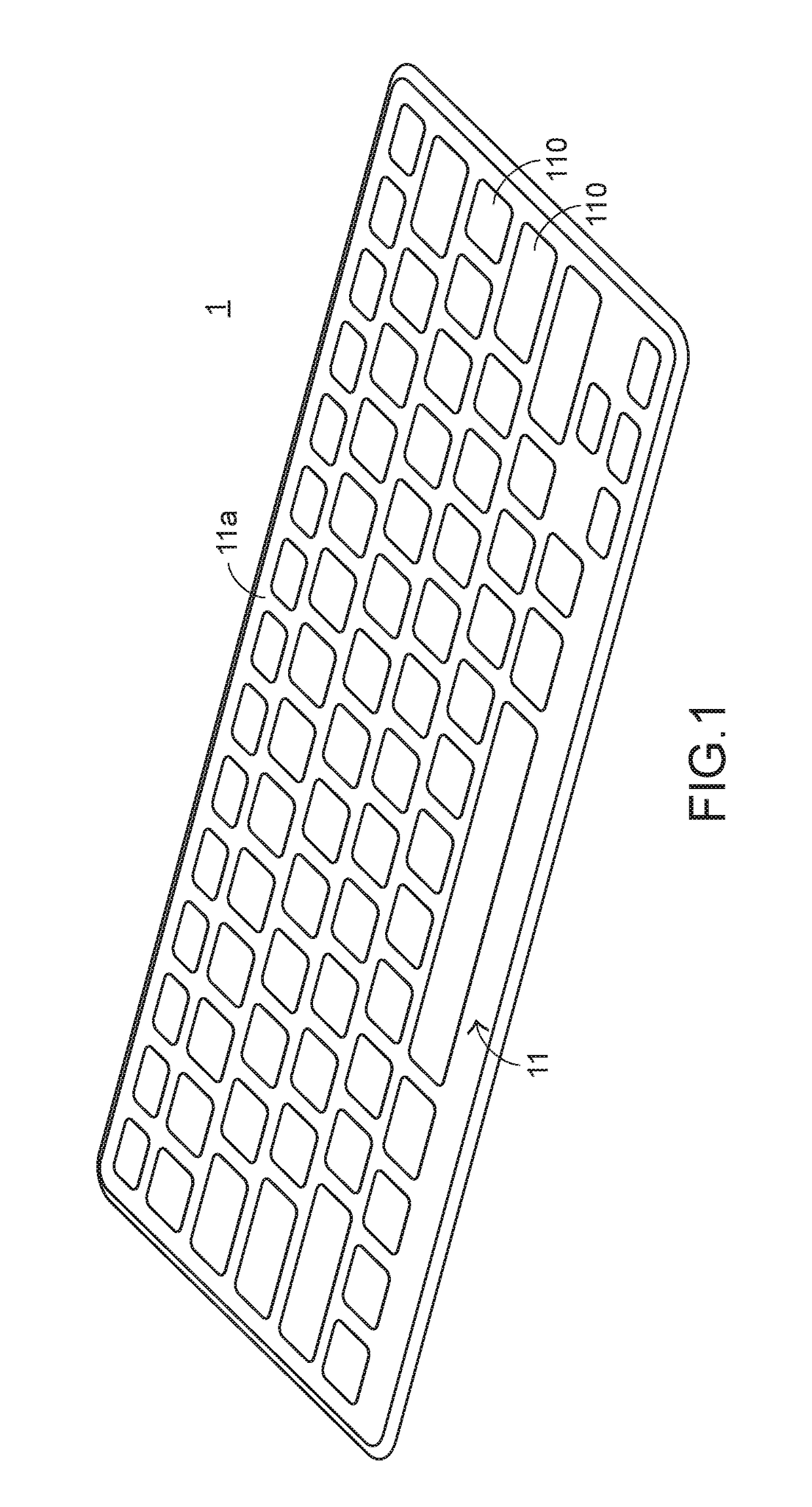 Slim-type keyboard