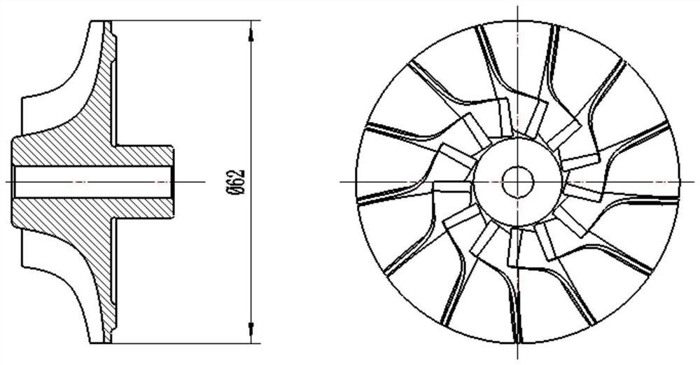 A two-wheel supercharged turbo cooler driven by an aerodynamic pressure bearing