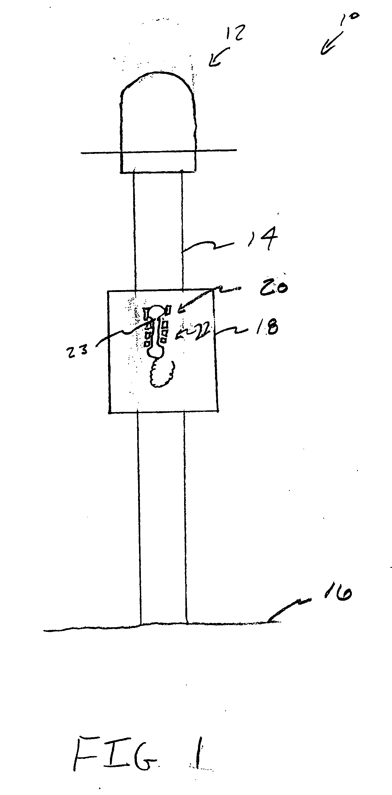 Ambient light sensing solar powered pulsed LED visual indicator apparatus and method