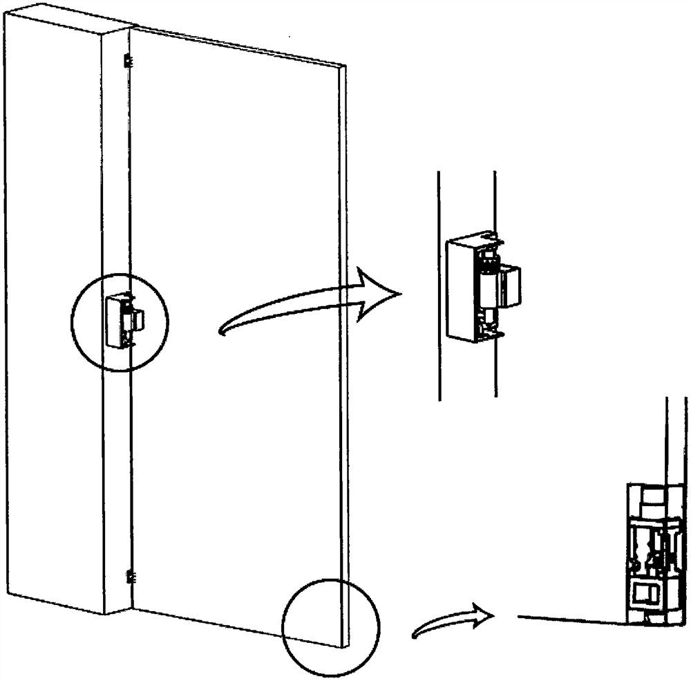 Novel parking door hinge