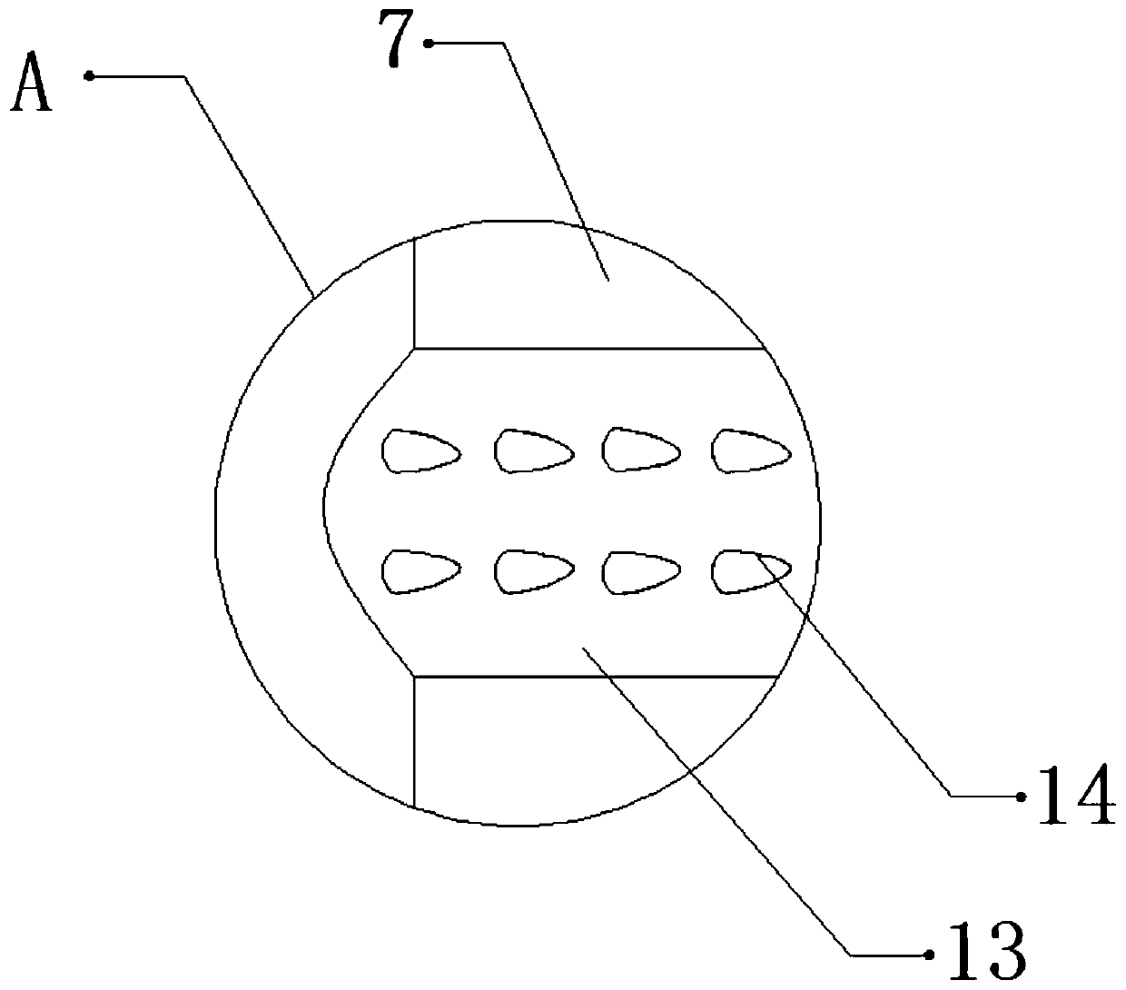 Bending device for water pipe processing