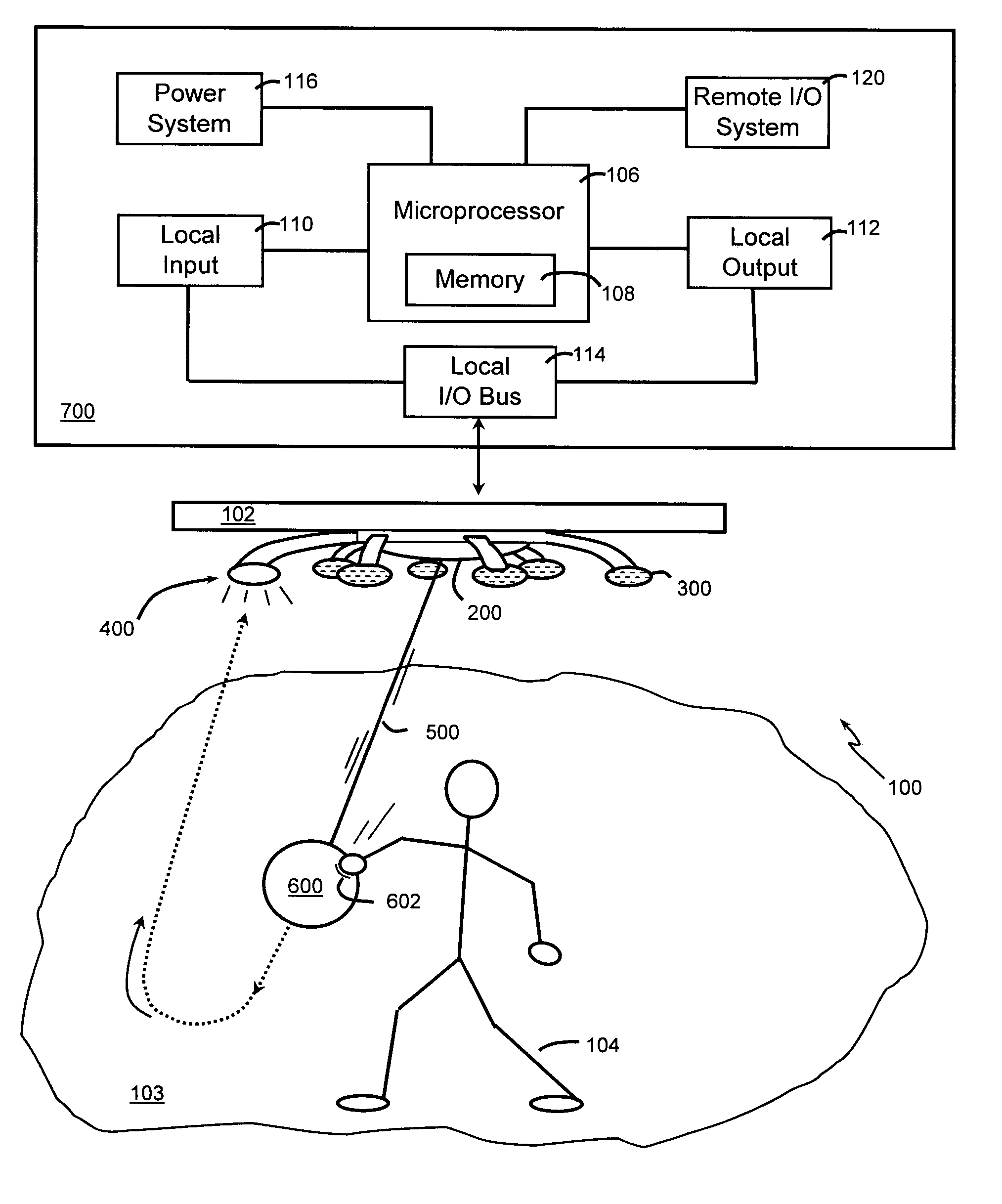 Tethered ball game having targets and indicators