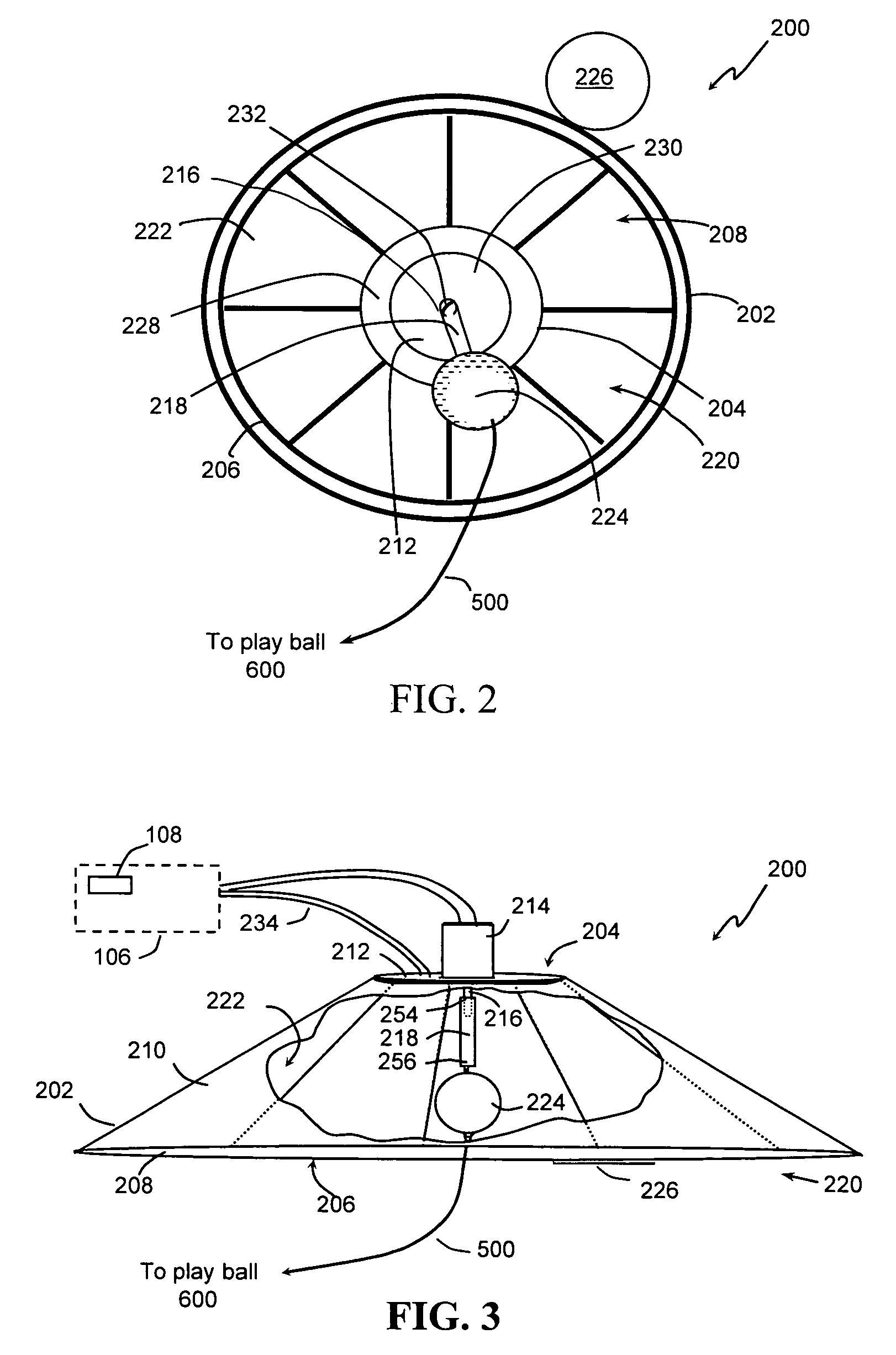 Tethered ball game having targets and indicators