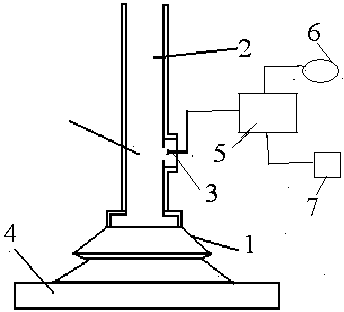 Vacuum pressure sensor detection device