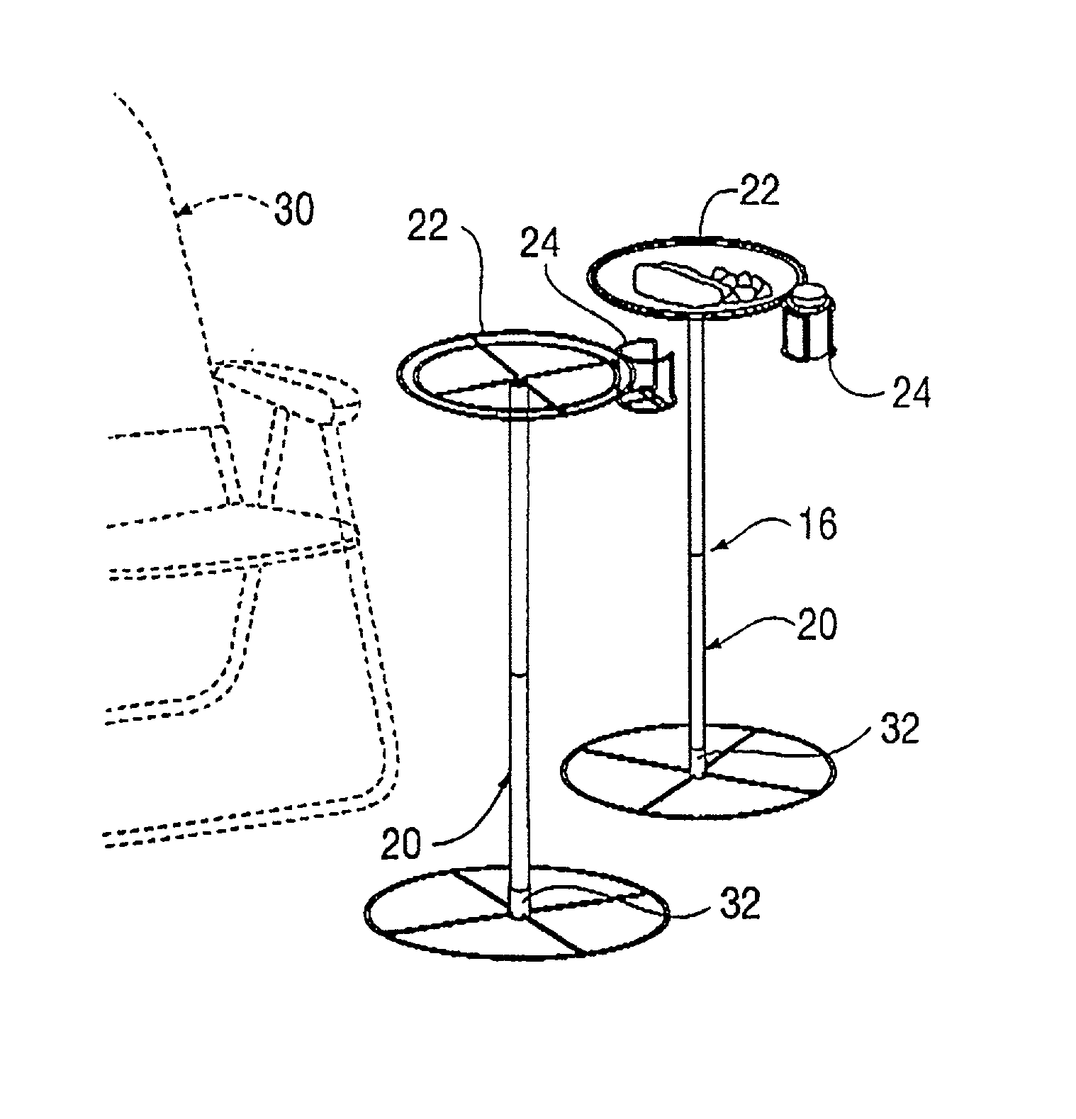 Portable, personal table system