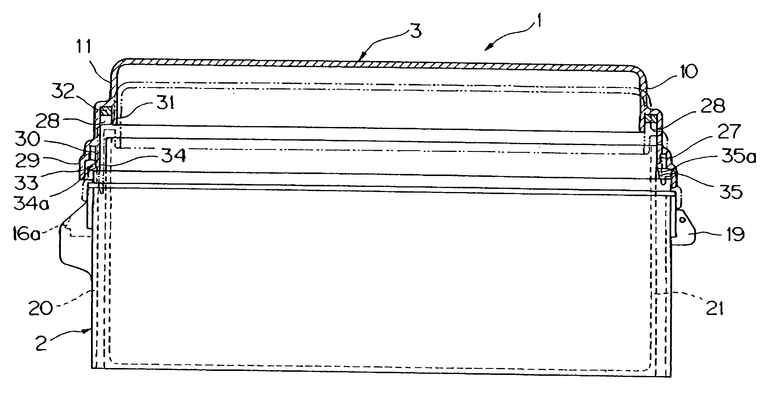 Cover mounting structure of waterproof box