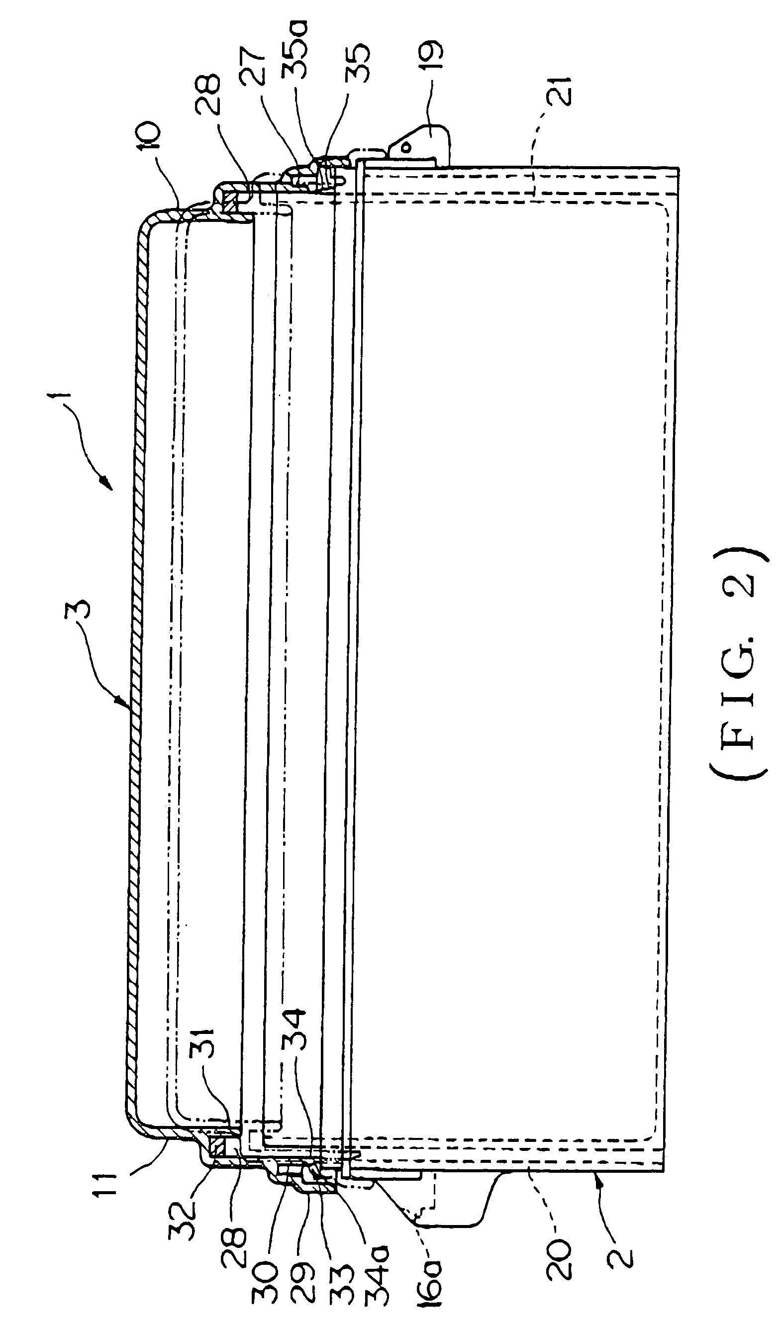 Cover mounting structure of waterproof box