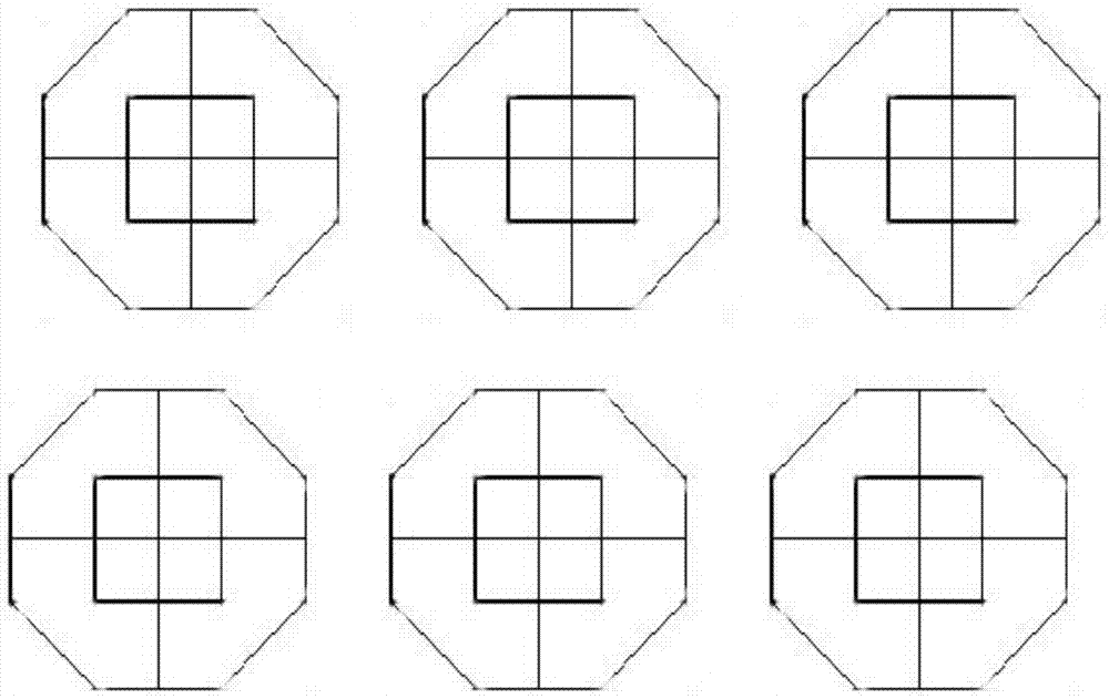 A calligraphy practice device with eight trigrams