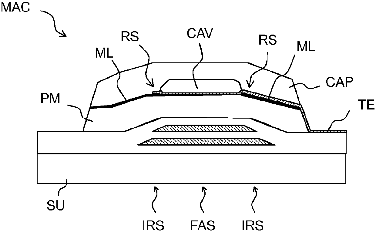 Microacoustic component and method for the production thereof