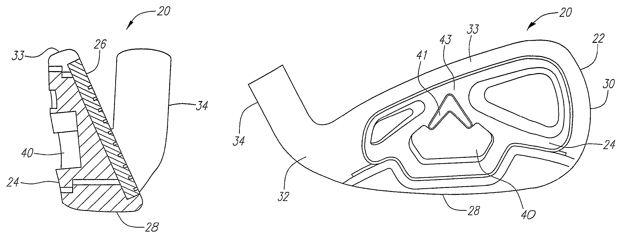 Iron golf club with nanocrystalline face insert