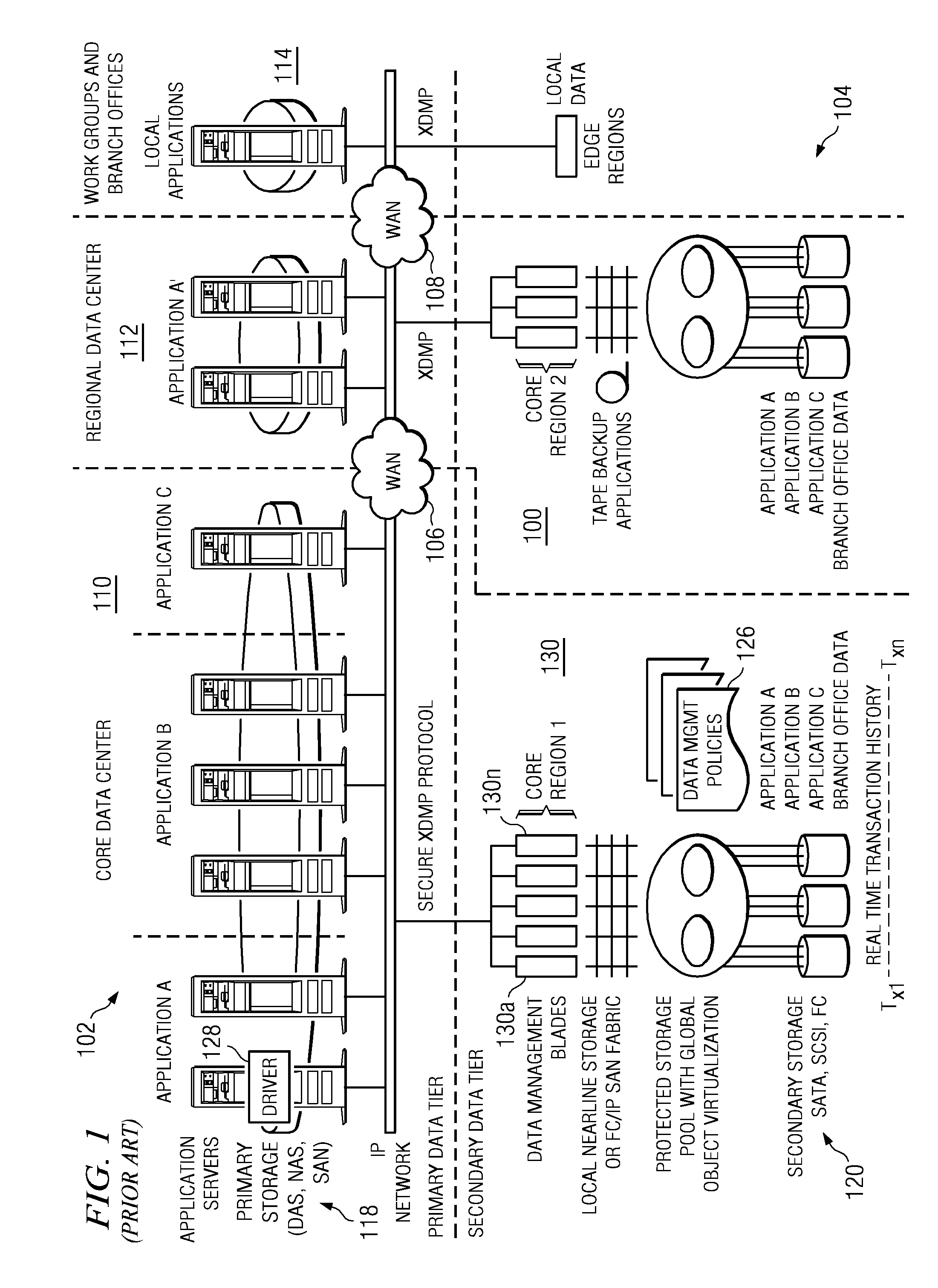 Method and system for virtual on-demand recovery for real-time, continuous data protection