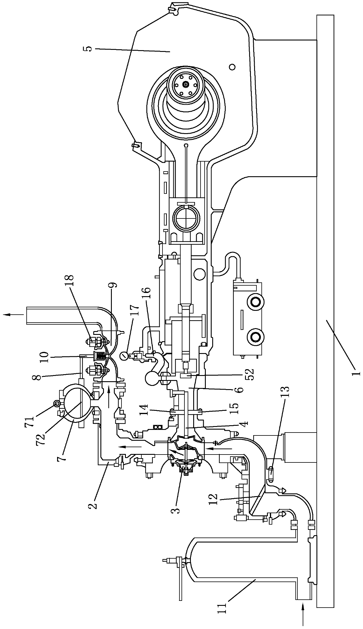 A pressurized anti-backflow type water pump