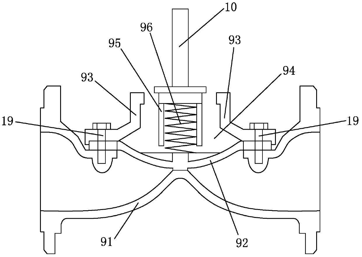 A pressurized anti-backflow type water pump