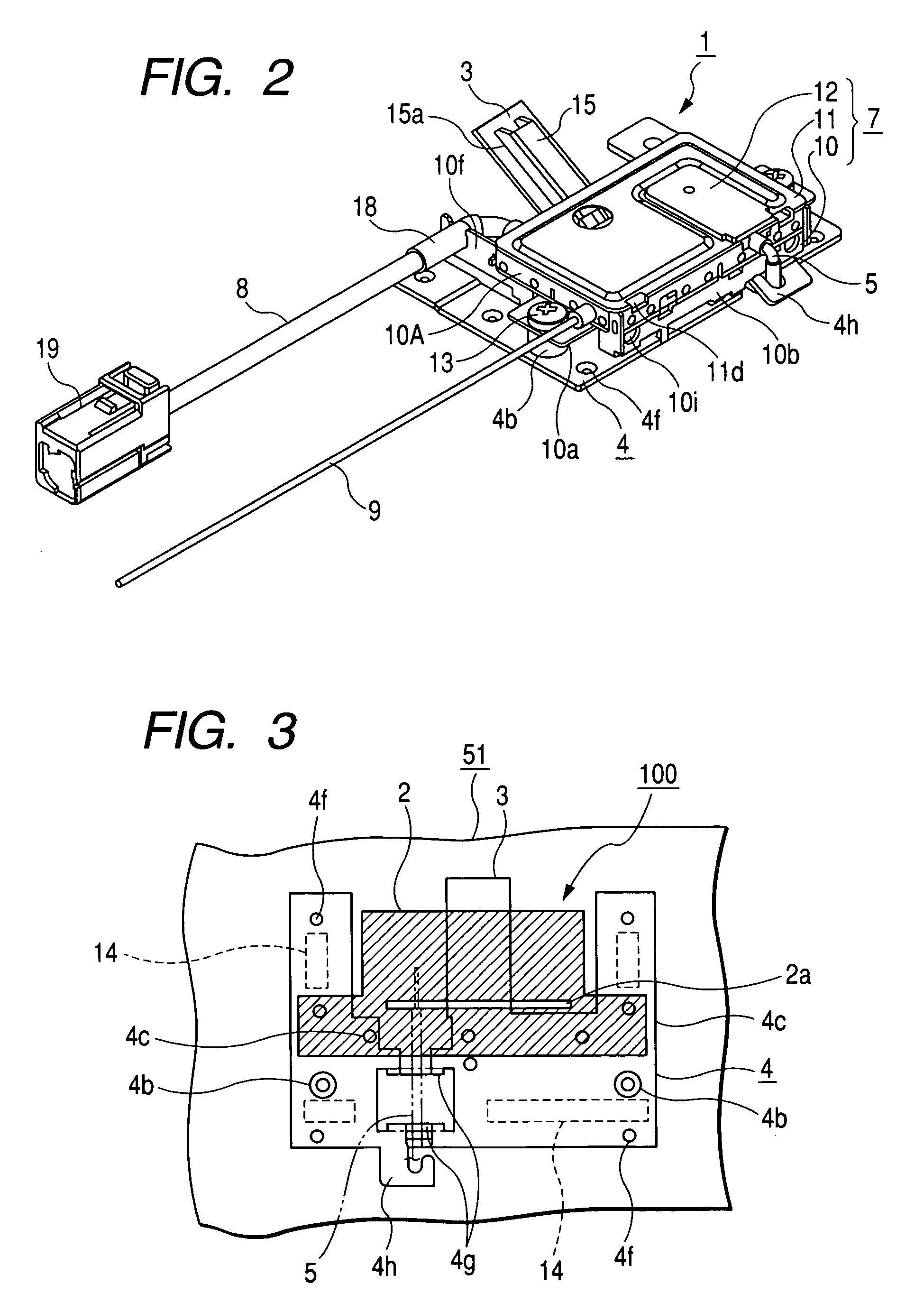 Wiring structure of vehicle-mounted antenna system