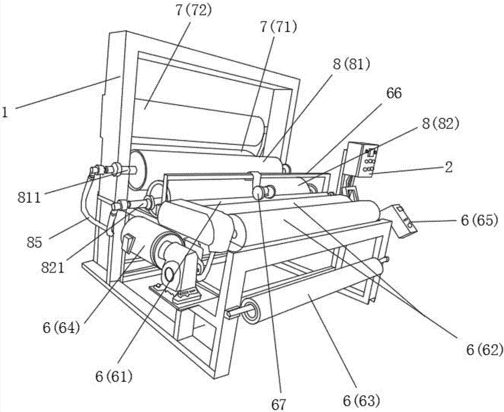 PU film and fabric lamination equipment and method