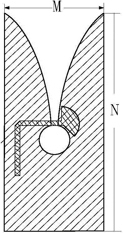 Vivaldi antenna array with symmetrical directional diagrams