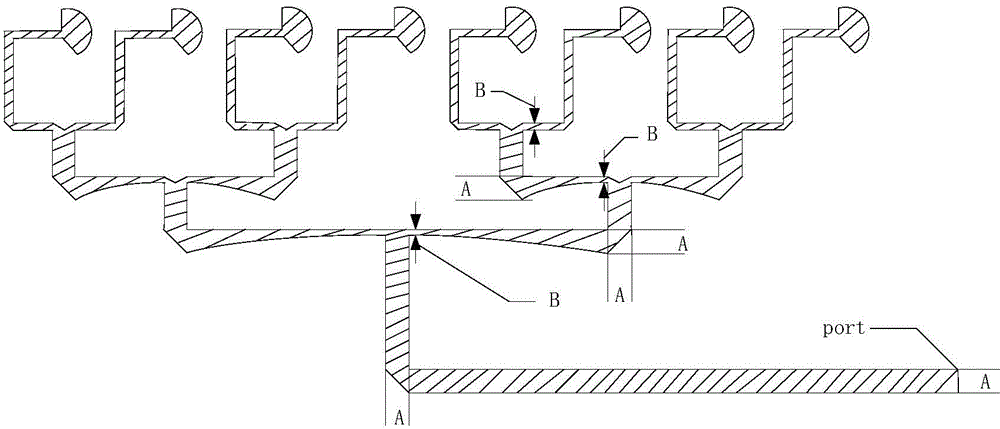 Vivaldi antenna array with symmetrical directional diagrams