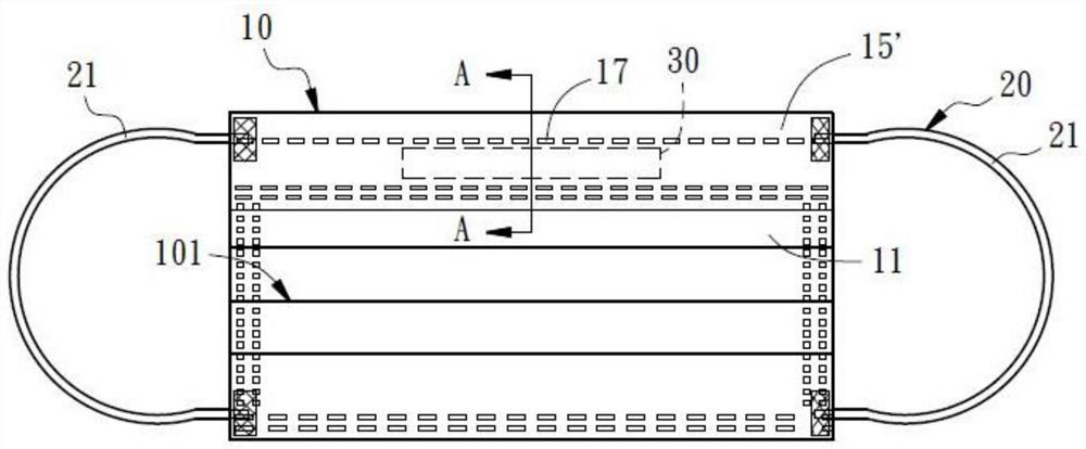 Mask and composite nose line thereof