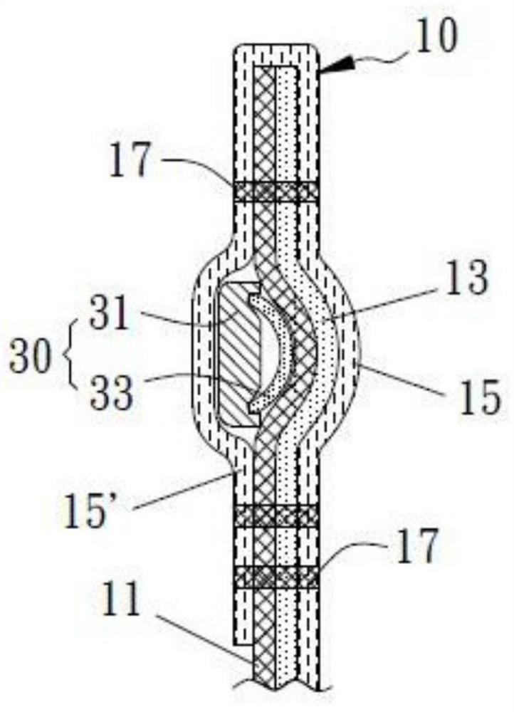 Mask and composite nose line thereof