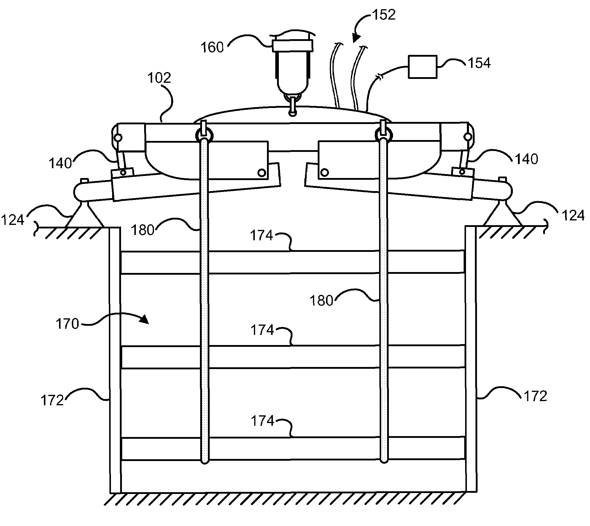 Trench shoring extraction device