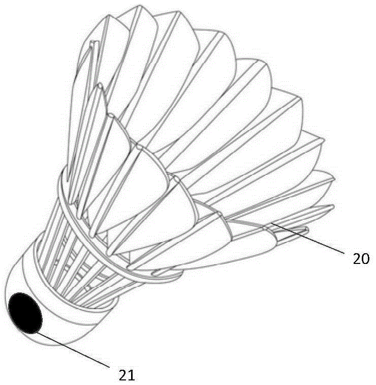 Magnetic badminton racket facilitating ball picking