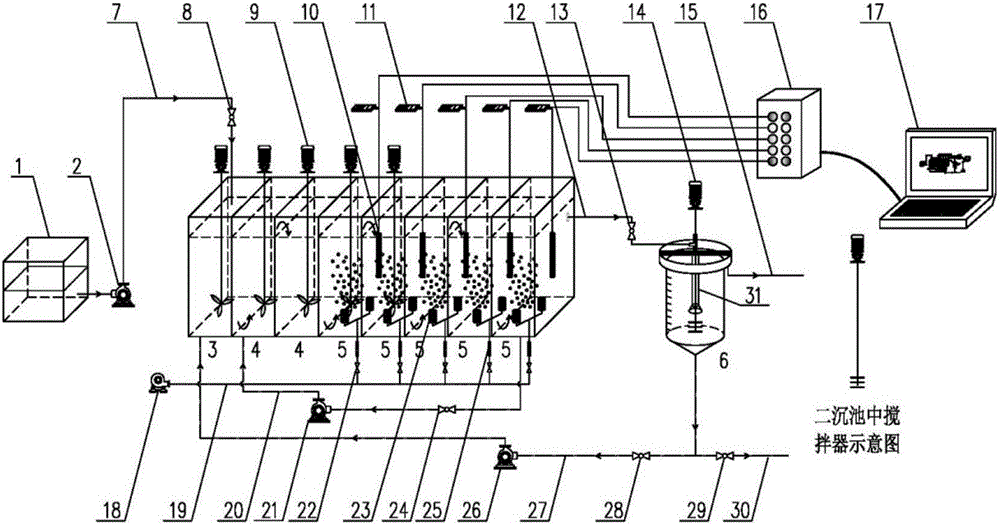 Device and method for starting and stably maintaining filamentous bacteria microdilatancy in biological nitrogen and phosphorus removal process