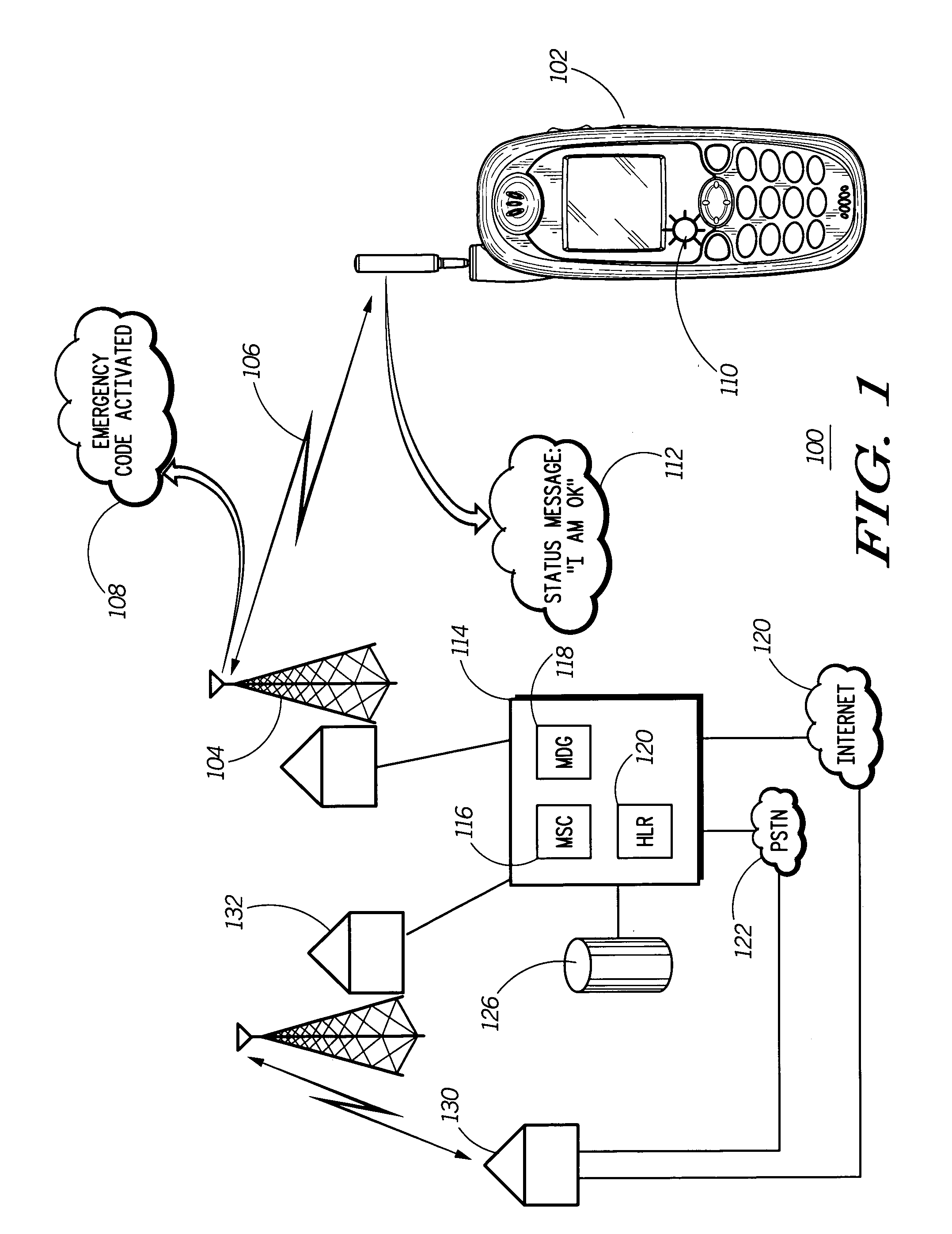 Method of operating a mobile communication device and mobile communication system during an emergency situation