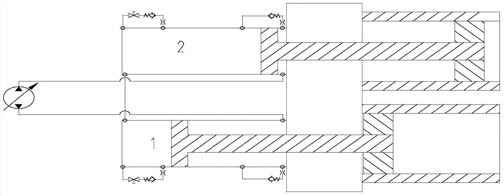 Concrete pumping equipment hydraulic system and concrete pumping equipment