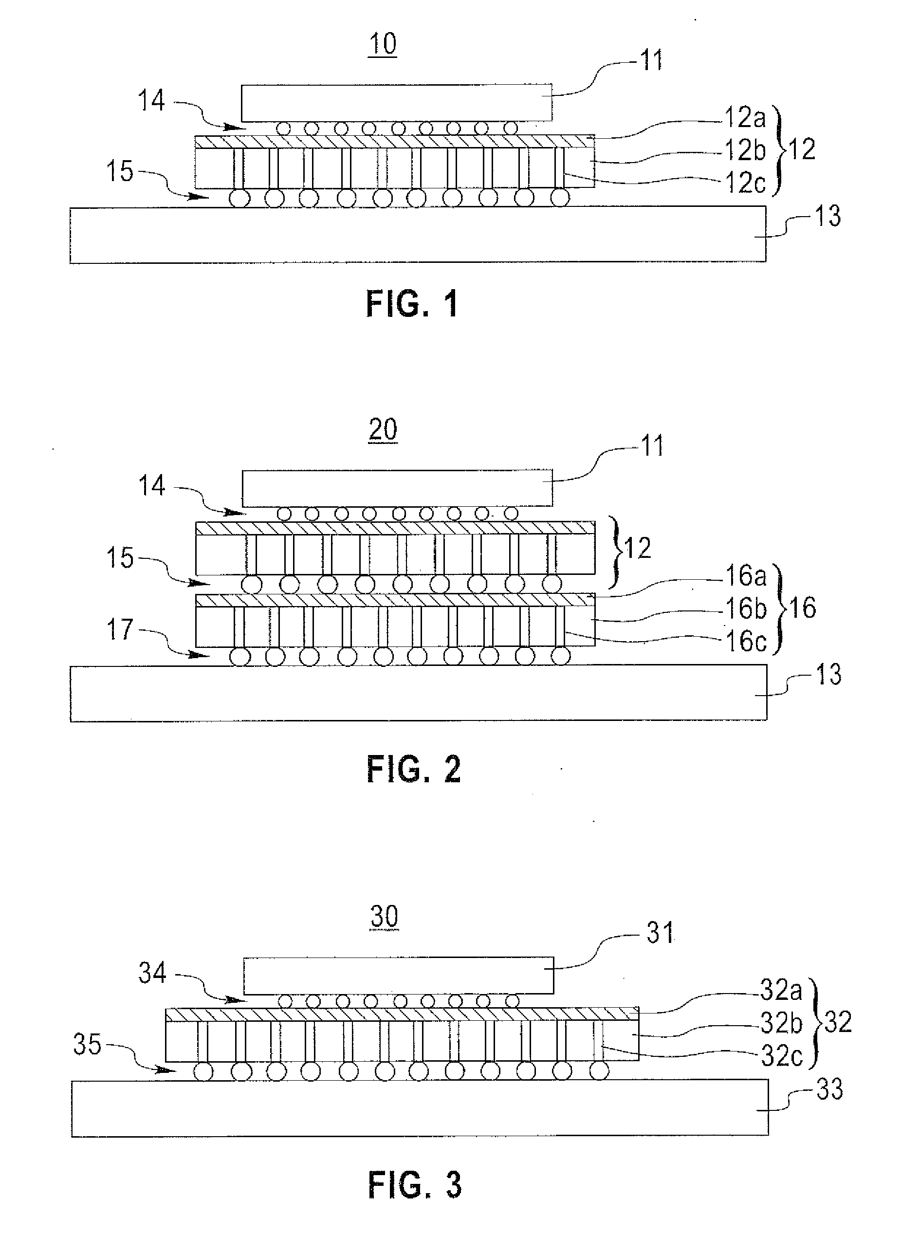 Apparatus and methods for constructing semiconductor chip packages with silicon space transformer carriers