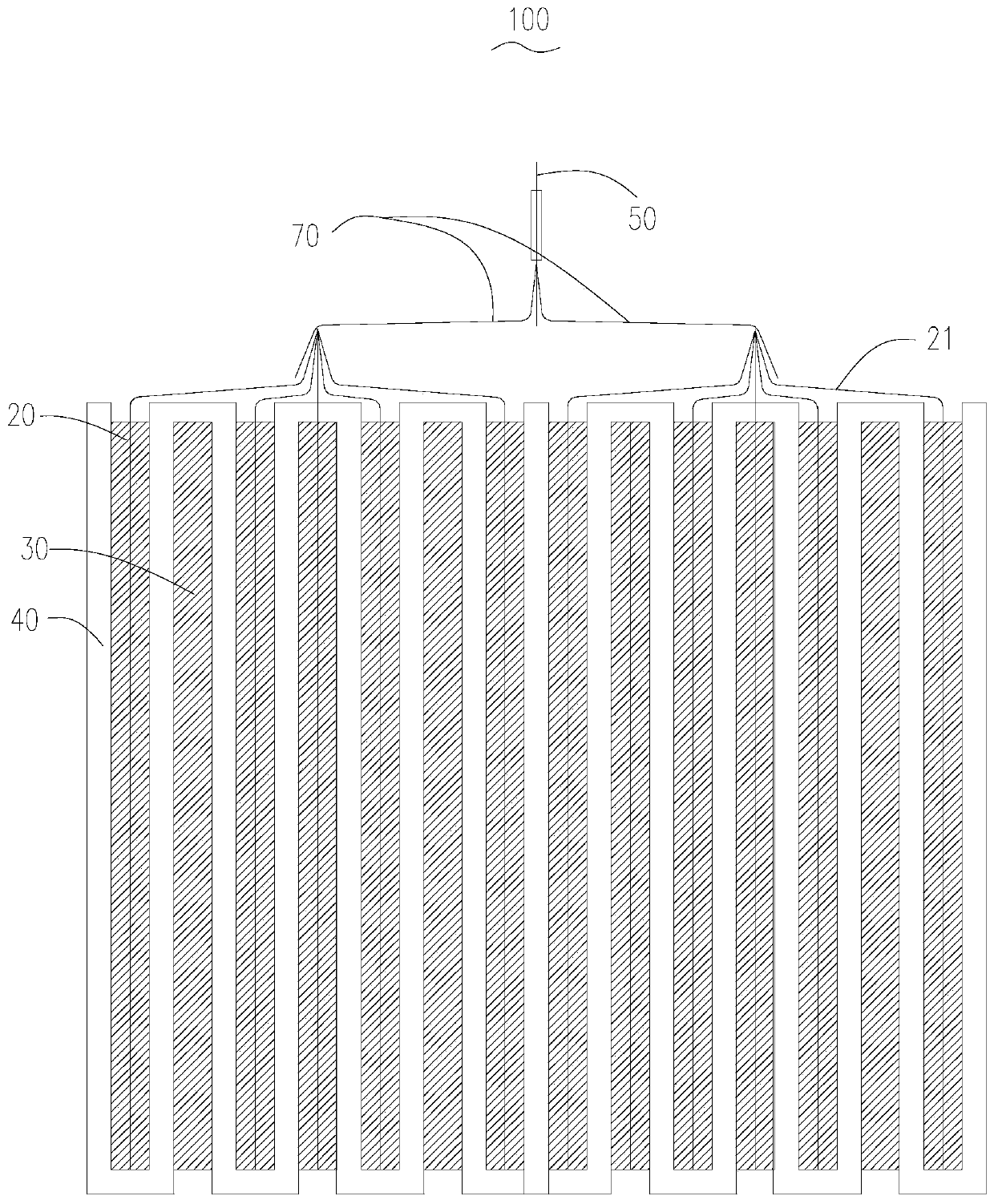 Polymer lithium-ion battery with super large capacity and manufacturing method thereof