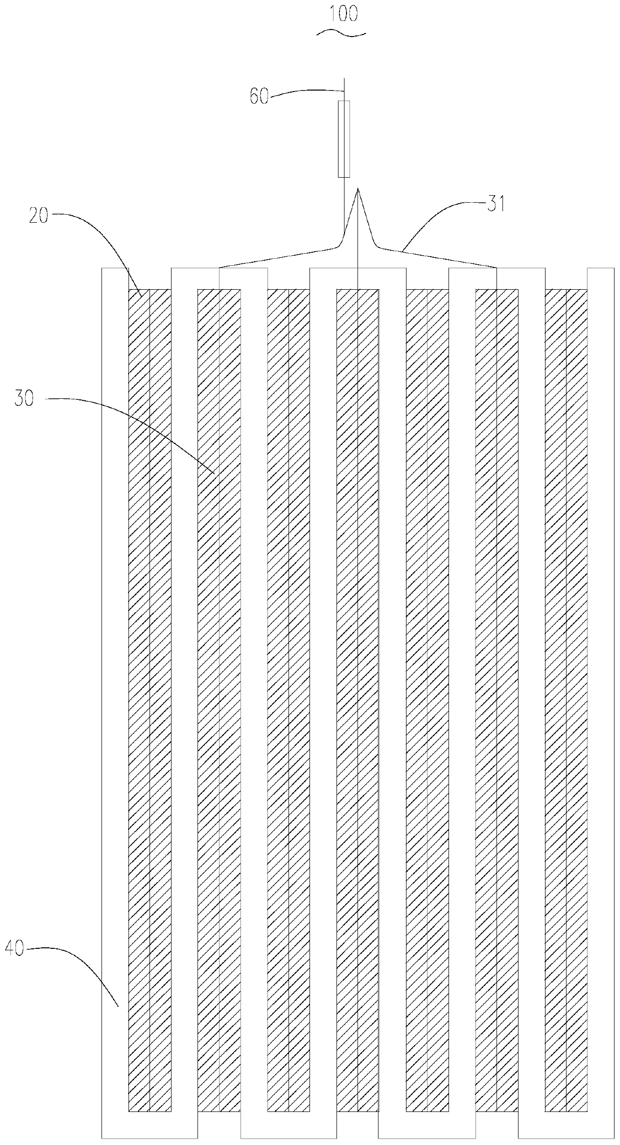 Polymer lithium-ion battery with super large capacity and manufacturing method thereof