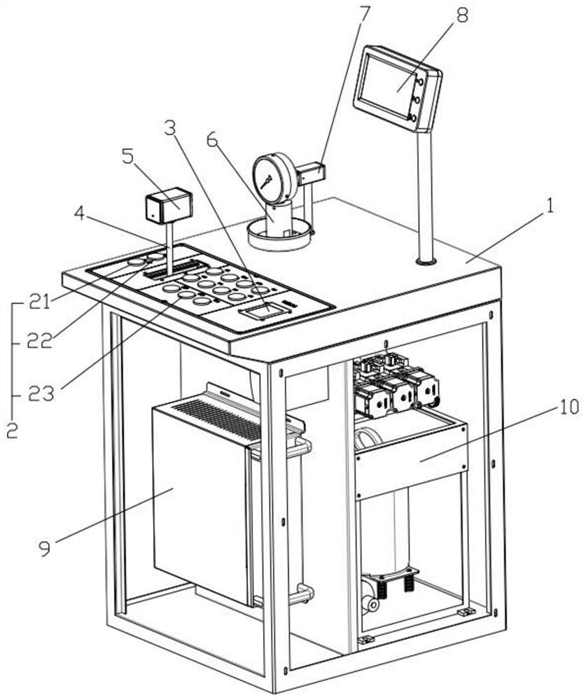 Full-automatic pressure gauge verification table and full-automatic verification method