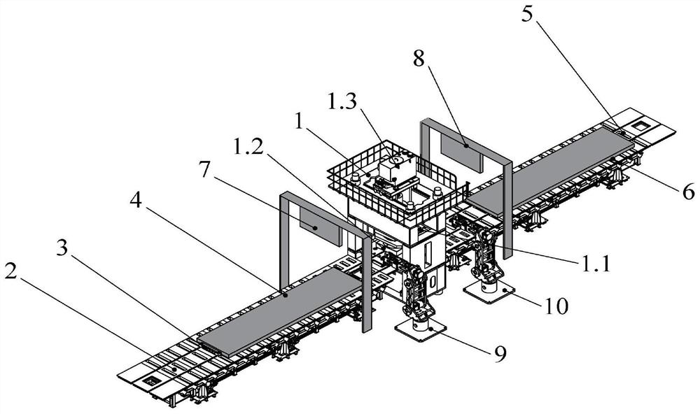 Method for achieving automatic pressure leveling of wide and thick plate