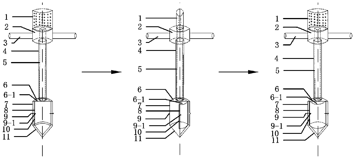 Synchronous layered flushing layered mud collecting device for laboratory water tank