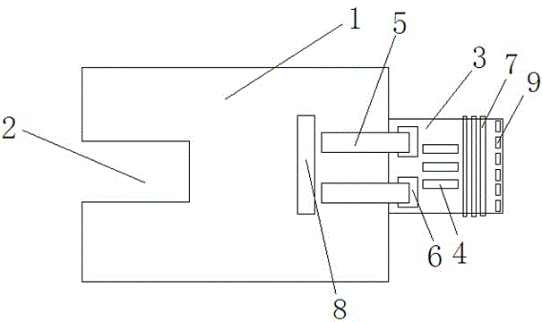 Buffering type sterilizing and light-emitting cutting tool high in bonding strength