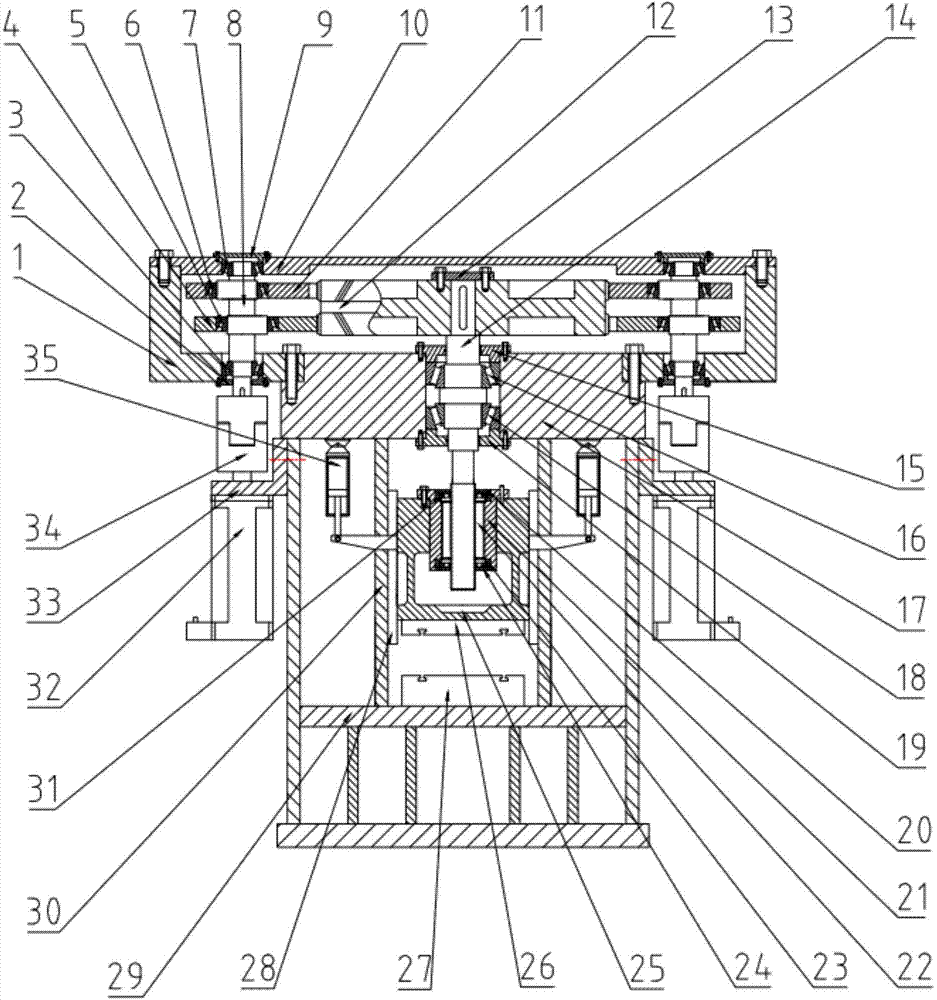 Helical-tooth few tooth difference planetary gear transmission electric servo screw press