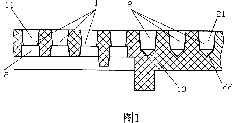 Horn meshwork structure